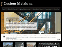 Tablet Screenshot of custommetals.com